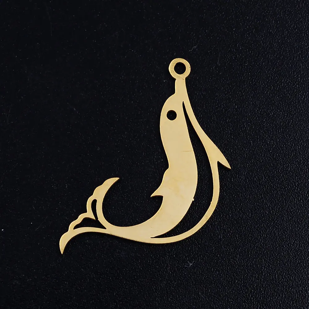10pcs/lot diy beach sea dolphin turtle stainless steel charm pendant wholesale starfish fish jewelry bracelet connector charms