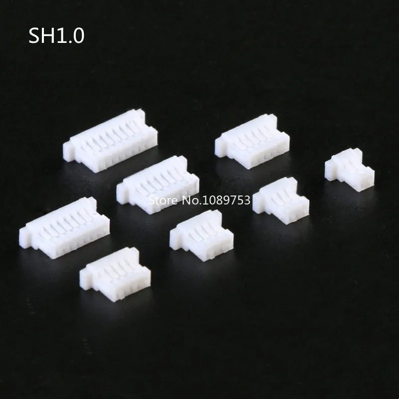 50pcs 1.0mm 1.25mm 1.5mm 2.0mm 2.54mm SH JST PH XH Housing Shell Connector 2/3/4/5/6/7/8/9/10P 1.0 1.25 2.0 2.54 Plastic Plugs