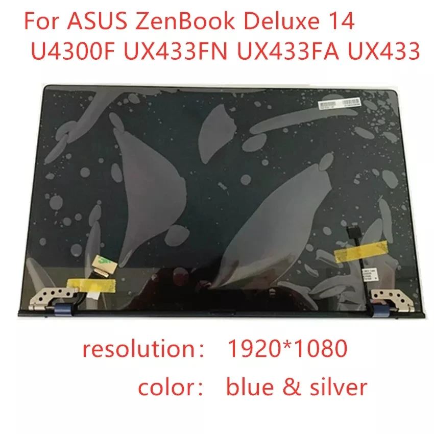 

Original 14'' laptop assembly with cover FHD for ASUS ZenBook 14 Lingya Deluxe14 UX433FN UX433FA UX433 LCD screen assembly