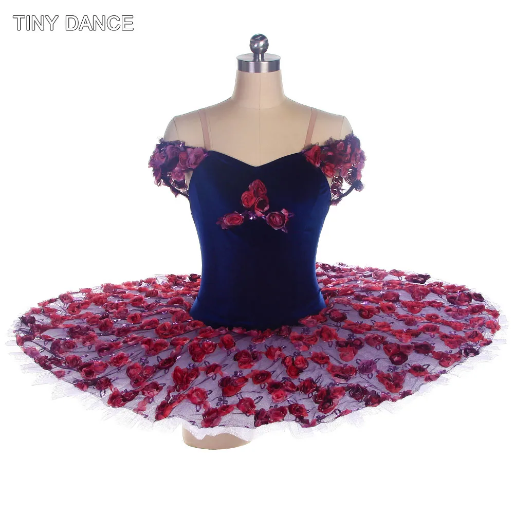 

New Arrival of Adult Girls Competition Tutu Dress Pleated Tulle Off-Shoulder Professional Ballet Dance Tutus 11 Sizes BLL448