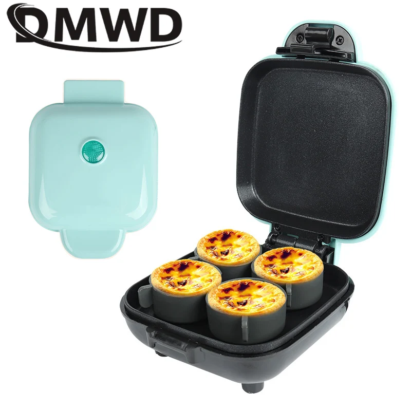 110V Electric Egg Tart Machine Mini Sandwich Hamburger Maker Patty Baking Roaster Crepe Frying Pan Breakfast Bread Steak Grill