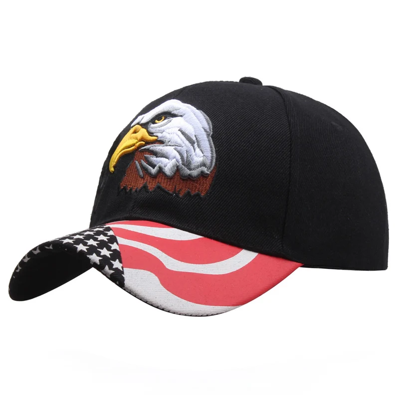 

Eagle Embroidery Baseball Cap USA Flag Sports Snapback New Fashion Men Women Bones Tongue Trucker Dad Hats Casquette MZ0044