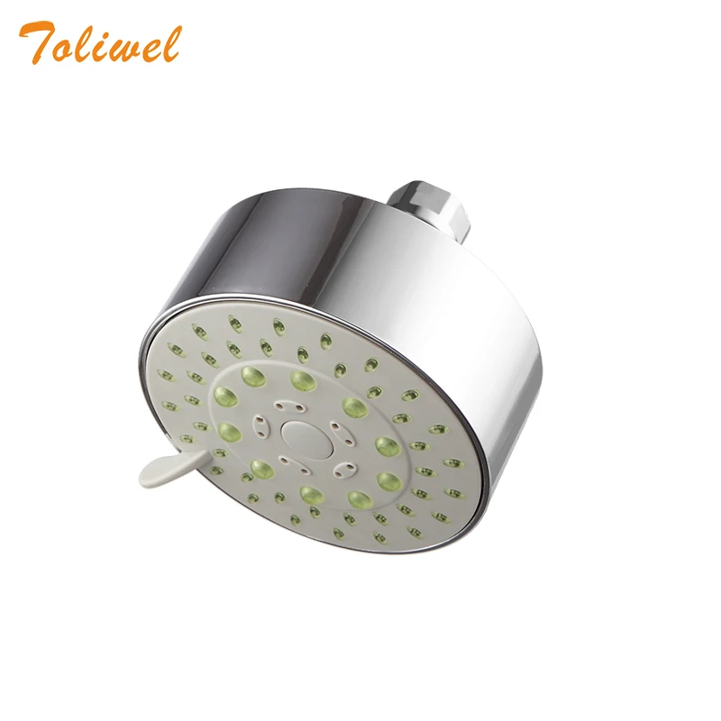 Shower Head High Pressure SPA Rain Fixed Showerhead Rainfall 5-Setting with Adjustable Metal Swivel Ball Joint Shower Rose