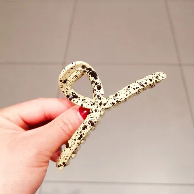 

Simple Korean style splashing ink-style hair shower tray hairpin, crossover large hairpin headdress