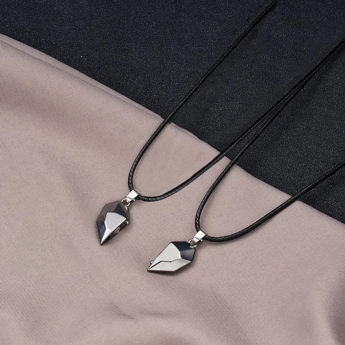 2Pcs Magnetische Herz Paar Halskette Für Frauen Valentinstag Pullover Kette Für Beste Freundin Liebhaber Hochzeit Party Geschenk schmuck – Detail 19