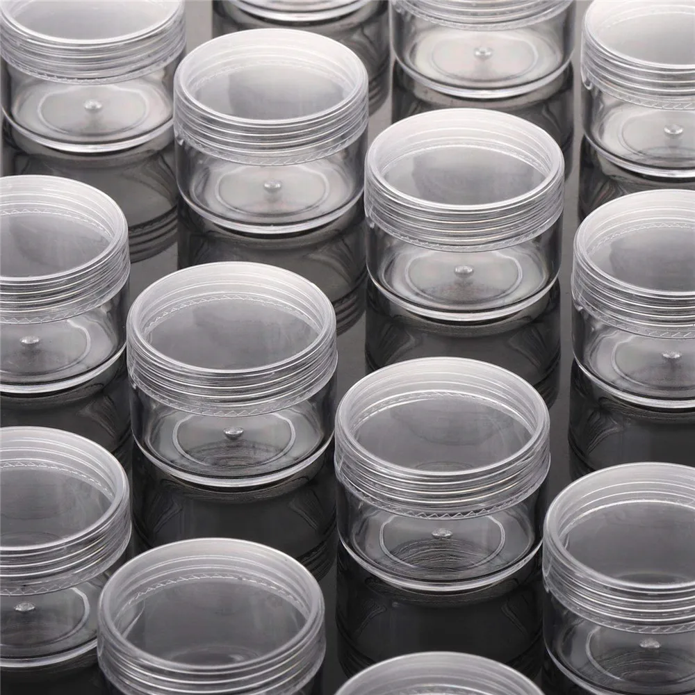 

120pcs 10g cream jar 10ml/10g Cosmetic Container,Plastic Mini Bottle Skin Care Cream Packaging Jar, Sample Jar