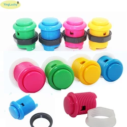 50pcs/bag Arcade Buttons 28mm Round copy Sanwa Buttons Nut game Push Button For Arcade Game Gaminator DIY Joystick Console