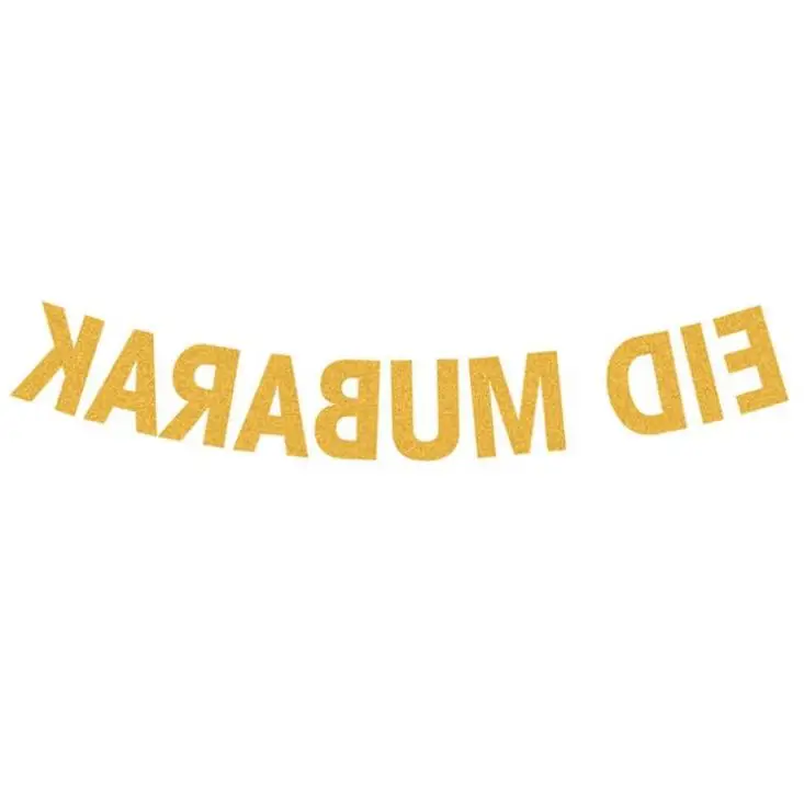 

Oro Plata Eid Banner Brillo Papel Garland Eid Mubarak Fiesta Musulmana Bandern Para Las Festividades Ramadn