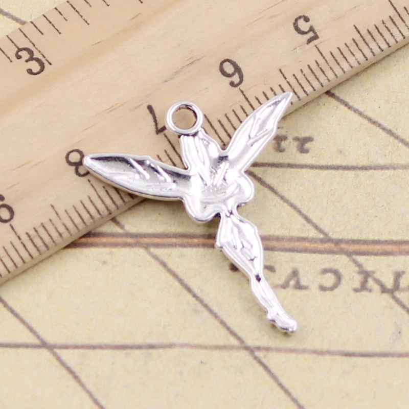 20pcs Charms Pray Butterfly Angel 29x24mm Tibetan Silver Color Pendants Antique Jewelry Making DIY Handmade Craft Pendant