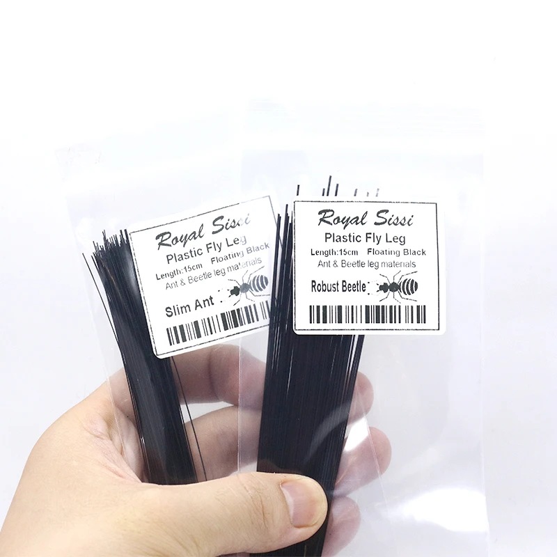 Royal Sissi legatura delle mosche gambe in plastica materiale realistico formiche e scarabeo gambe per legare le mosche per adulti gambe galleggianti per insetti terrestri