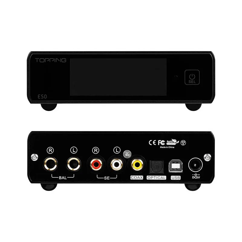 TOPPING E50 Hi-Res ES9068AS DAC MQA FULL Decoder XMOS XU216 USB DAC 32BIT DSD512 768k AUDIO Decoder MQA DAC with Remote Control