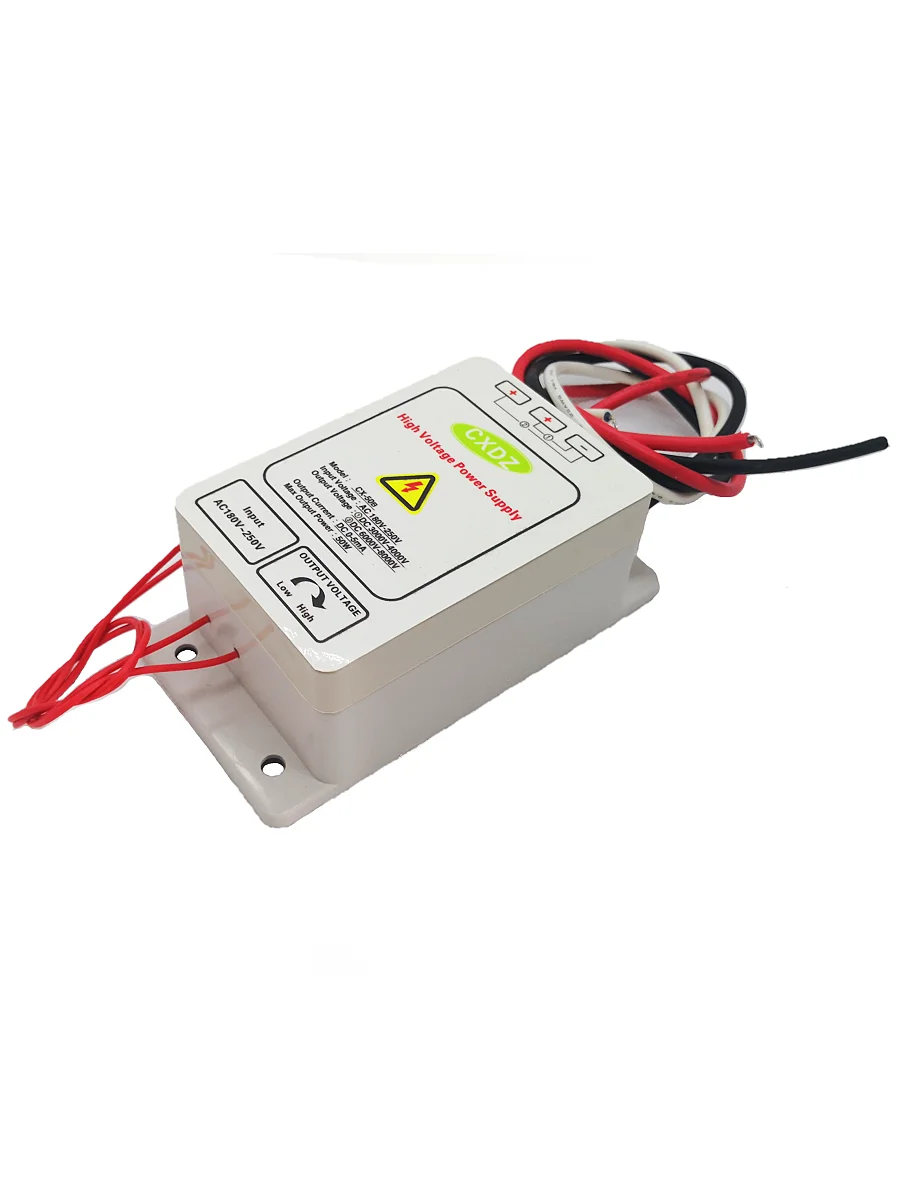 High Voltage Power Supply 4KV/8KV Dual output CX-50B ,Electrostatic Ionization , spraying , Cleaner Air Purification