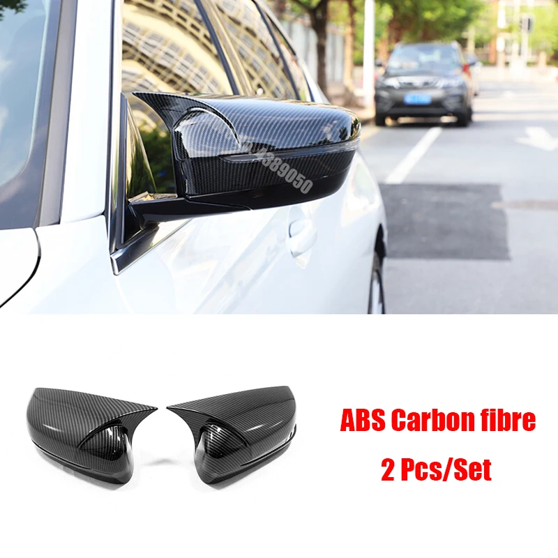 

ABS Carbon Fibre For BMW 3 Series G20 2019 2020 Accessories Car Side Door Rearview Mirror Cover Trim Sticker Car Styling 2Pcs