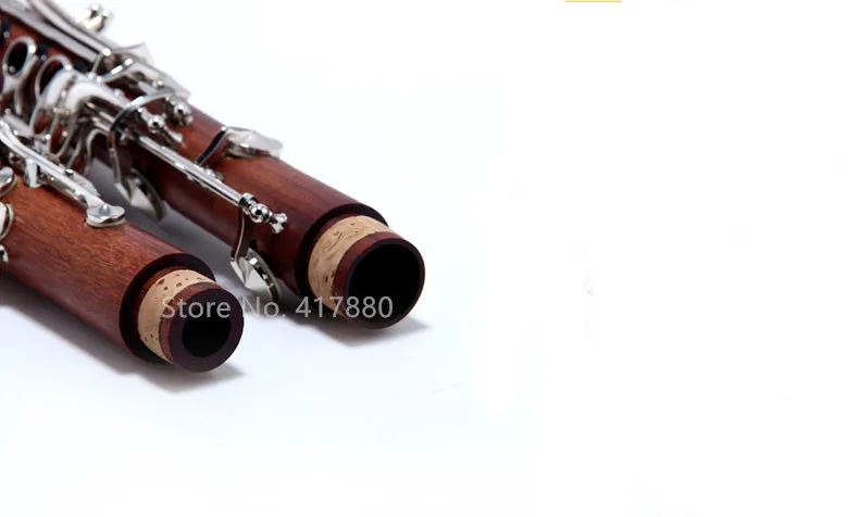 MARGEWATE 17 مفتاح Bb الكلارينيت خشب الورد مستقيم الأنابيب المهنية B شقة الكلارينيت آلة موسيقية مع علبة المعبرة