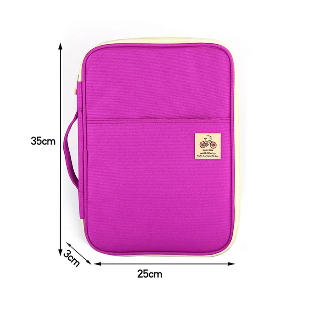 File Folder A4 Document Bag Organizer Padfolio Multifunction Case Ipad Box Office Filing Briefcase Product Storage Stationery
