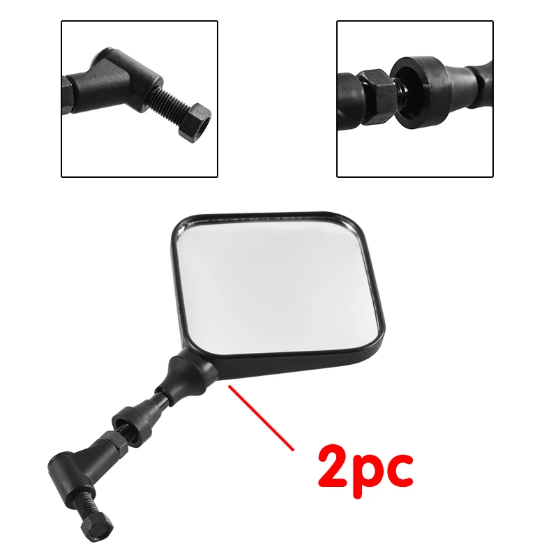 2PCS Motorcycle Mirrors Rear View Side Mirror For Suzuki DR 200 250 DR350 350 DRZ 400 650 DR650 Motorcycle Mirrors Accessories