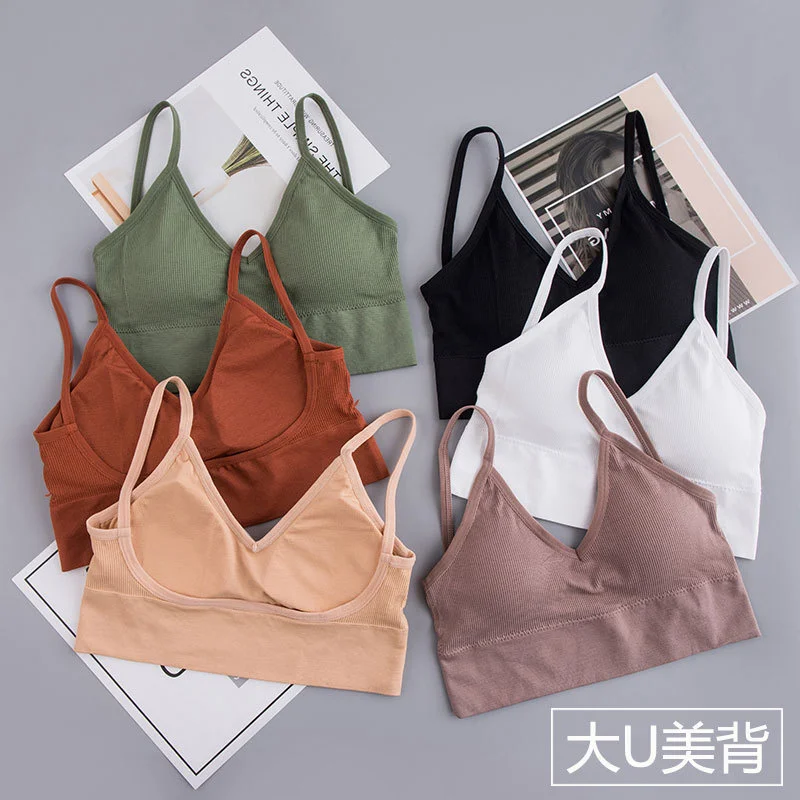 3D Sexy Lingerie Seamless Sport Bra U Type Backless Strapless Top Bra Push Up Bralette Brassiere Women Underwear YJ220