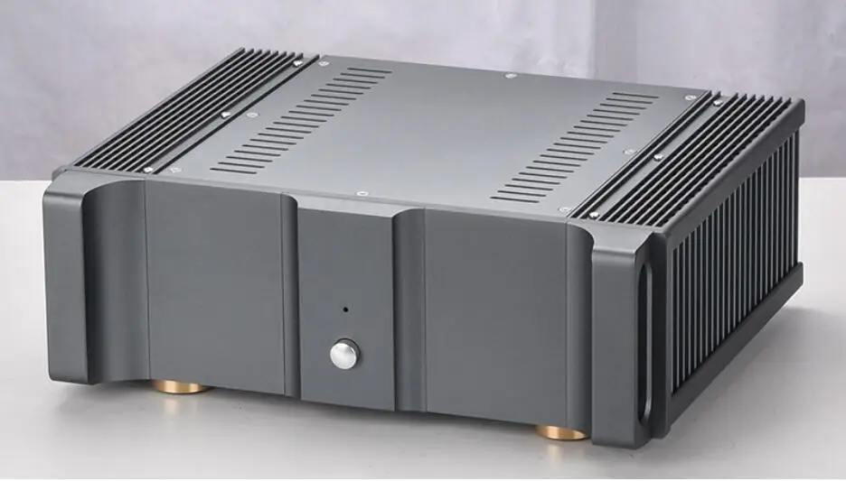 Nuovo design E-360 CNC Amplificatore completamente in alluminio Telaio post amp Box Custodia hifi per custodia fai da te