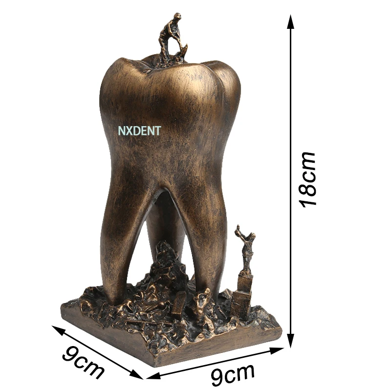 

1pcs Dentist Gift Resin Crafts Toys Artware Teeth Handicraf Dentistry Clinic Decoration Furnishing Articles Creative Sculpture