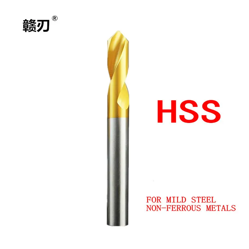 HSS & Carbide 60 90 120 Degree NC Spot Drill Stub Starting Location Center Bit Prepare Guide Pilot Hole Chamfer Machine Tool