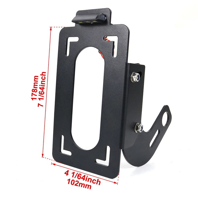 Side Fender Eliminator Fit for Triumph Bonneville Speed Twin STREET TWIN BONNEVILLE BOBBER Side Mount License Plate Holder