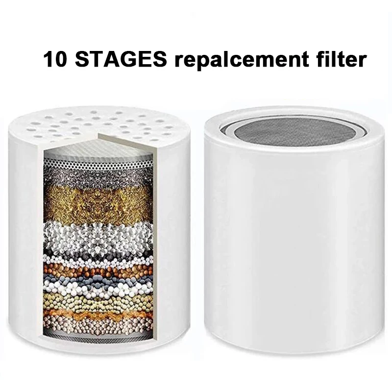 2-Pack Replacement Filter Cartridges for KDF Spa Shower Filters Chlorine Free Protect Skin Hair Care new shower filter element