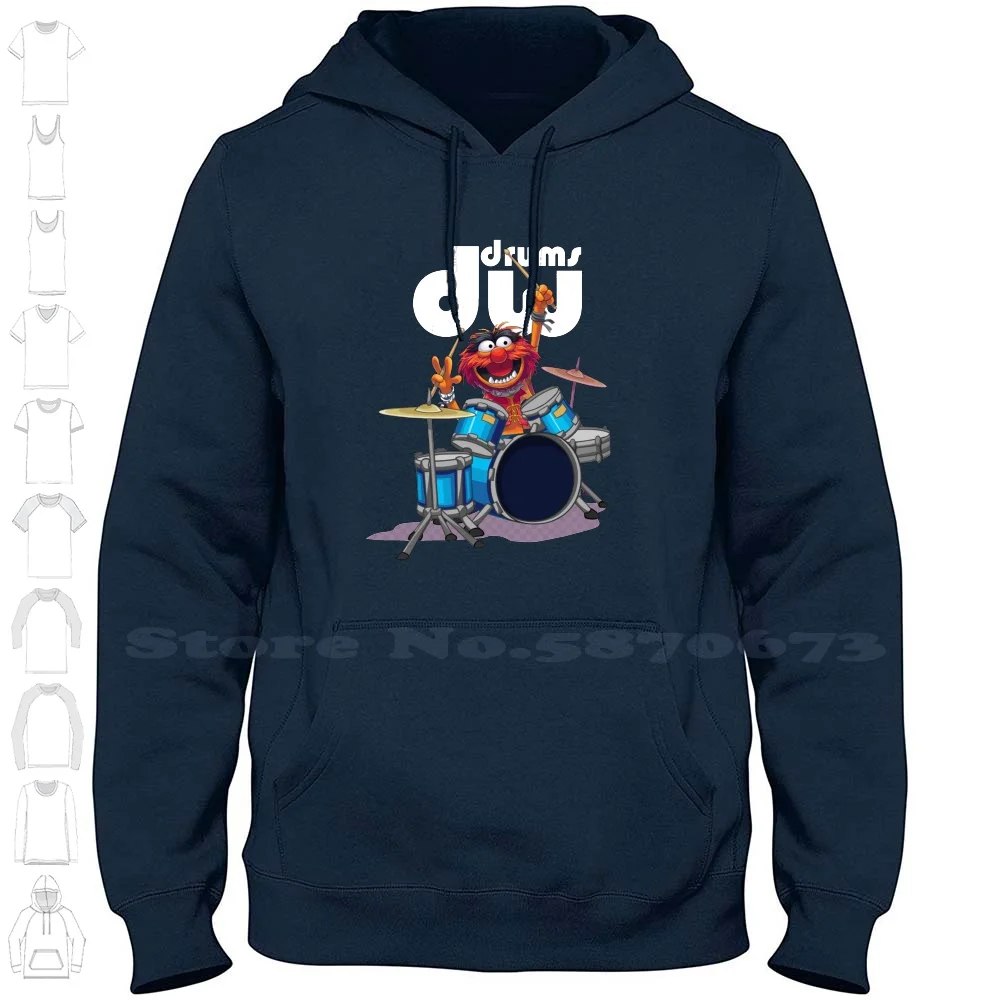 Animal Drummer The Show 100% Cotton Hoodie T-Shirt Animal Drummer The Show Dw Drums