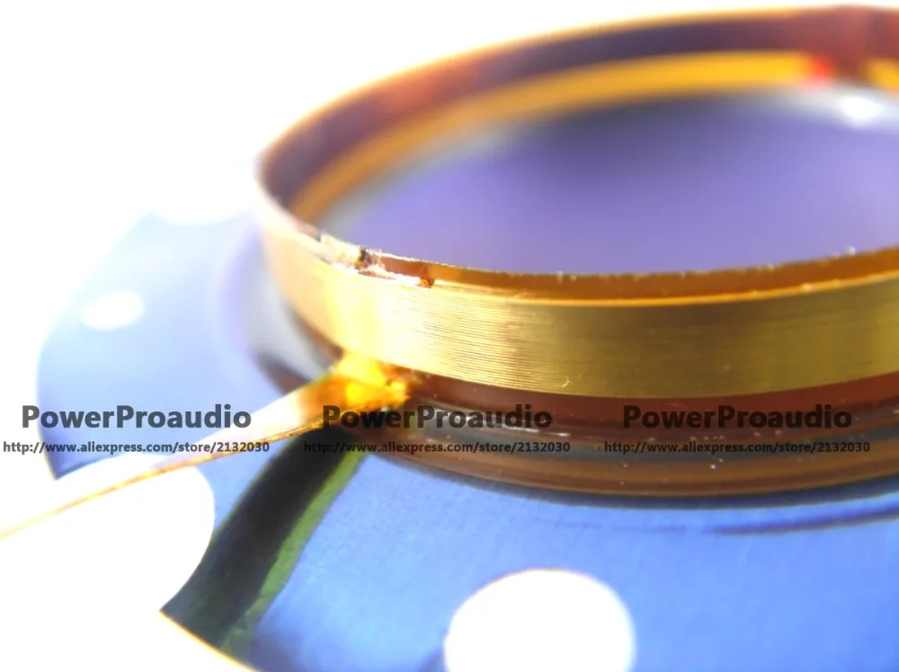 Diafragma de titânio azul dh2010, dh3, 201prato para voz eletrônica, 8 ohm, fio plano de alumínio, diafragma de bobina de voz 8ohm 32mm