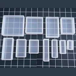 Creative DIY Crystal Epoxy Mold Cube Cuboid Mold Silicone Soap Making Handcraft Ornaments Decoration Mould Candle moule silicone