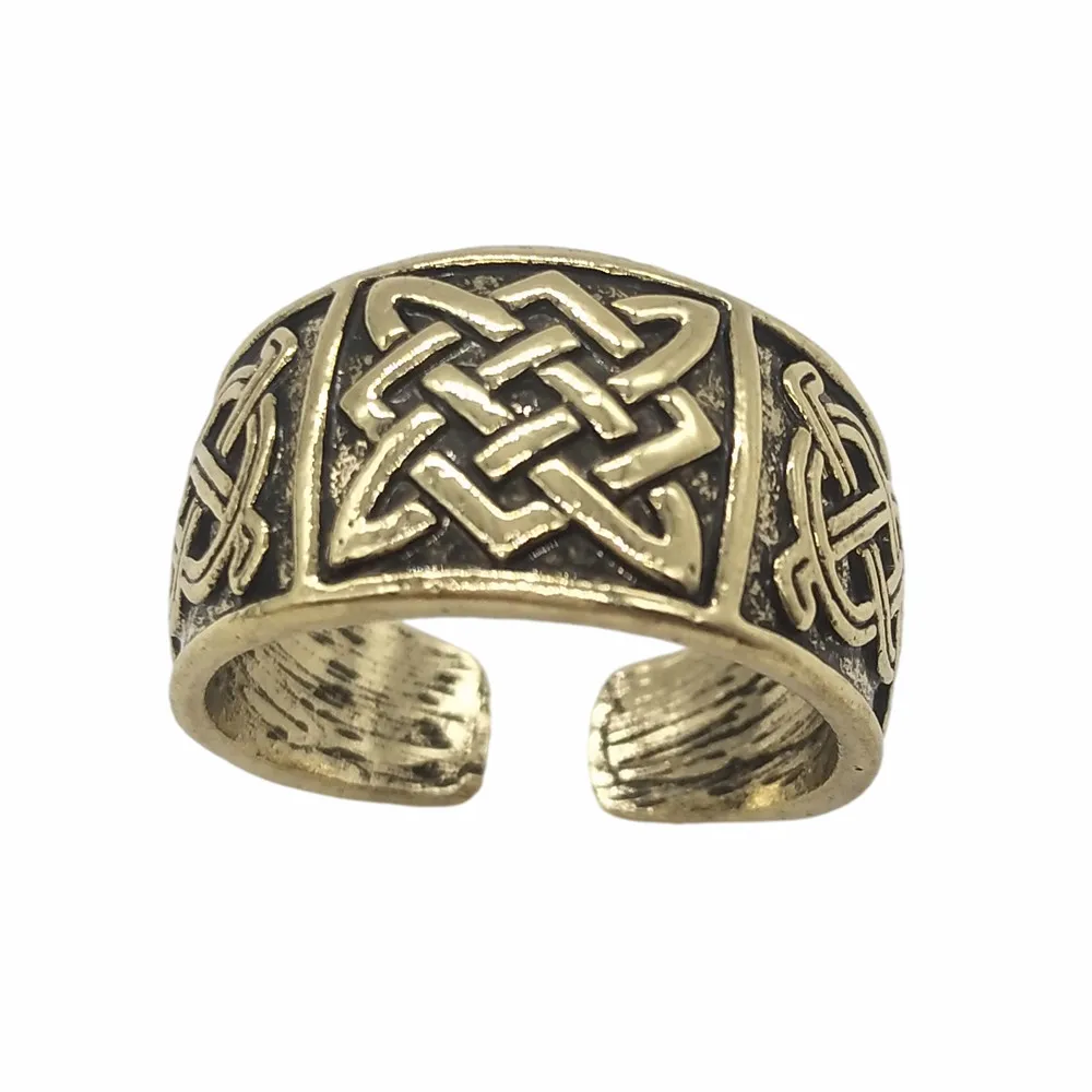 Slavic Star Of Russia Ring Svarog Symbol Vintage Adjustable Womens Mens Signet Rings