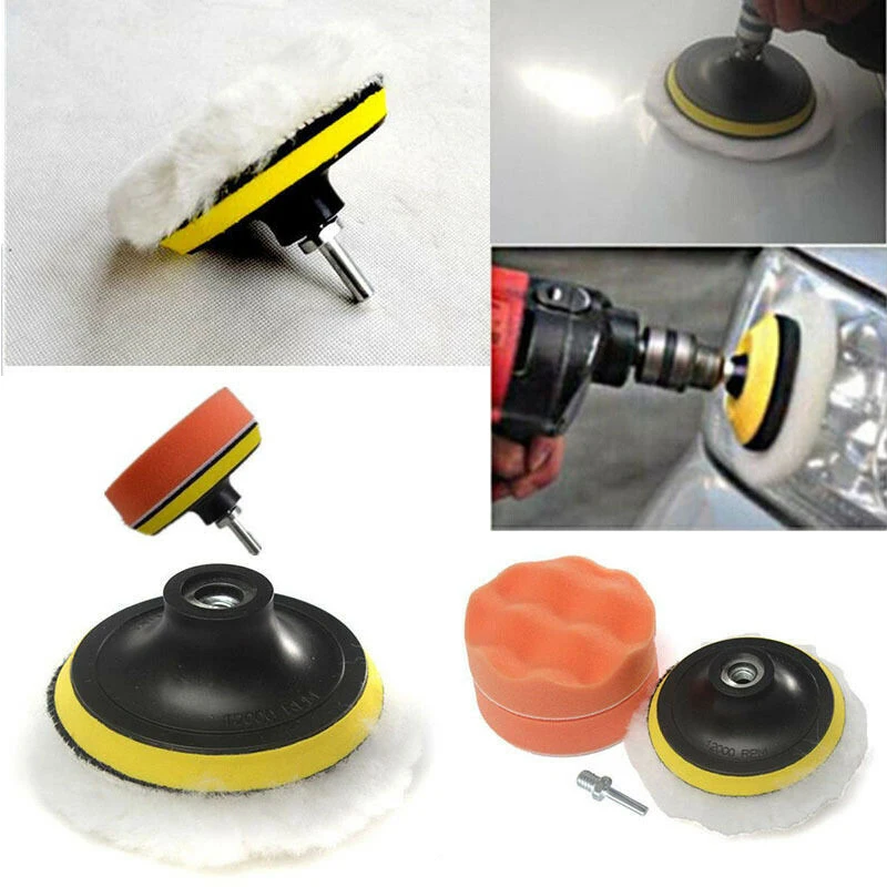 5pcs Set Polishing Pad For Car Polisher 2 Inch 50mm Polishing Circle Buffing Pad Tool Kit For Car Polisher Wax Pulidora Auto