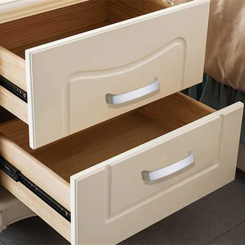 KK&FING Silver Zinc alloy Cabinet Handles Kitchen Wardrobe Pulls Drawer Knob Furniture Hardware Accessories