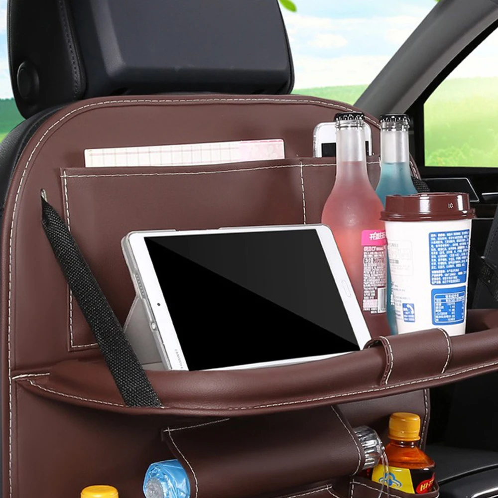 Car Back Seat Organizer Portable Anti-kick Child Storage Bag Backrest Hanging Tablet Holder For TESLA Model 3 X Y S Cybertruck