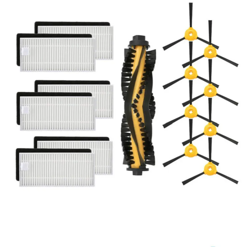 Rodillo cepillo principal filtros Hepa Cepillo Lateral para EcoVacs Deebot 661 robótica de piezas de limpiador de repuesto Accesorios