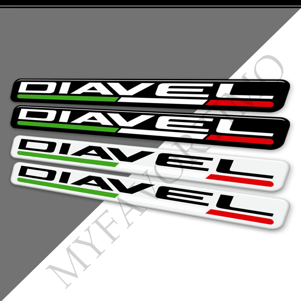 Protecteur de tampon de réservoir pour Ducati Diavel XDiavel 1260S V2 V4, autocollants de carénage de moto, emblème Logo, garde-mains de pare-brise