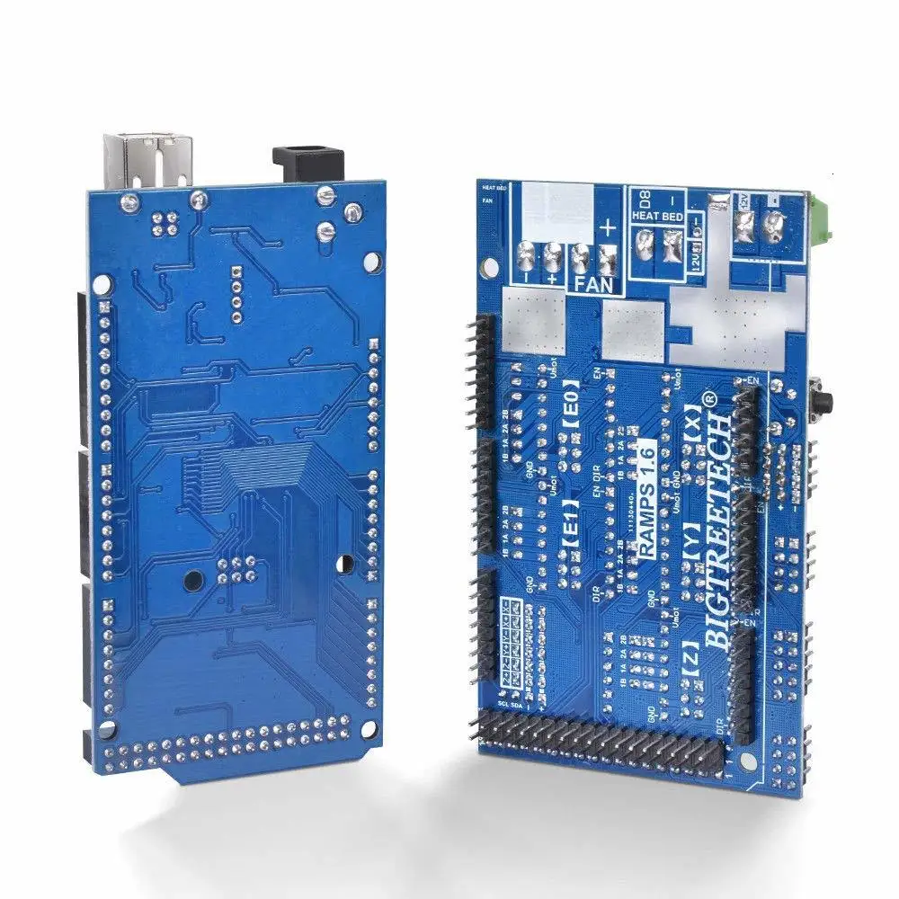 3D Printer Controller Kit Mega 2560 Uno R3 Starter Kits + Ramps 1.6 + 5Pcs DRV8825 Stappenmotor Driver + Lcd 12864 Reprap