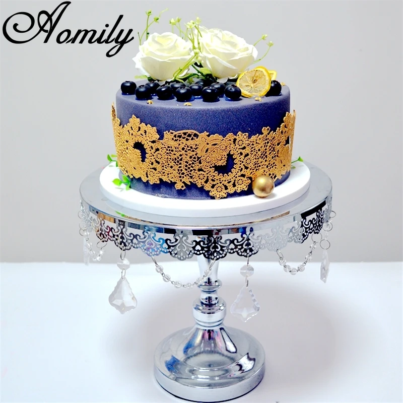 Aomily 3 Kinds of Lace Flower Silicone Mold Wedding birthday Cake Border Decoration Fondant Cake Surround Food Grade Mat Baking