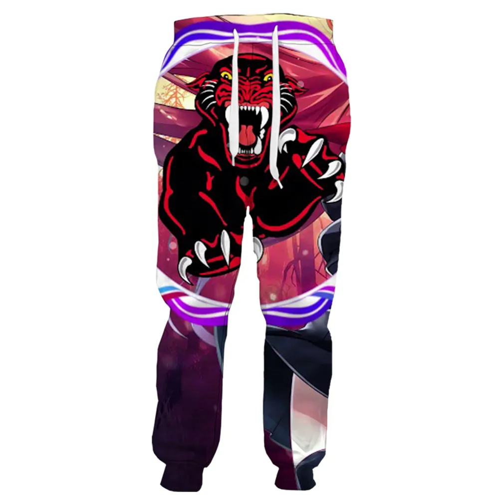 

HX Cartoon Men Joggers Pants Newest Genshin Impact 3D Print Sports Pants Men Clothing Casual Pockets Harajuku Jogging