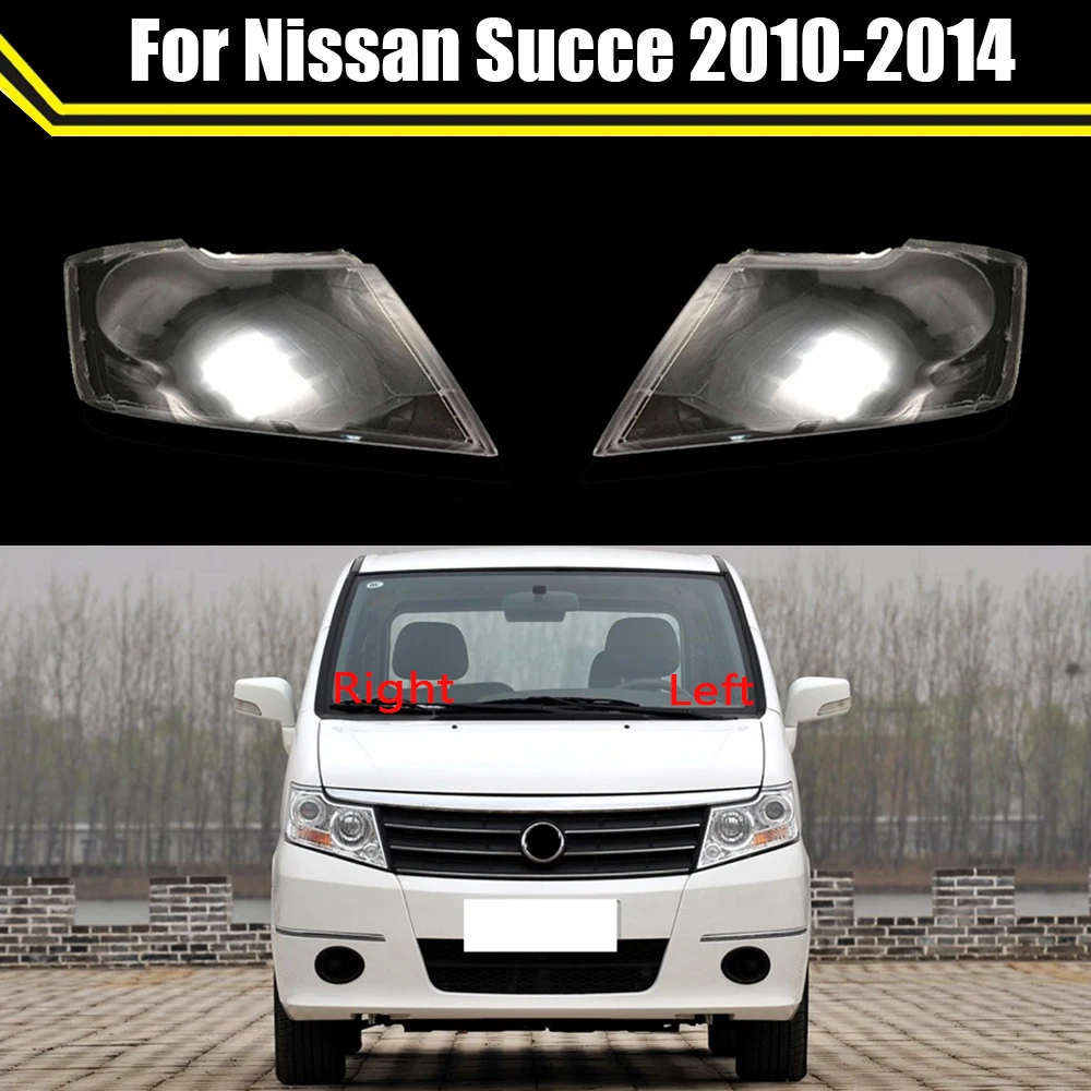 

Front Clear Lens Headlamp Transparent Lampshade Lamp Shell Lights Housing For Nissan Succe 2010 2011 2012 2014 Headlight Cover