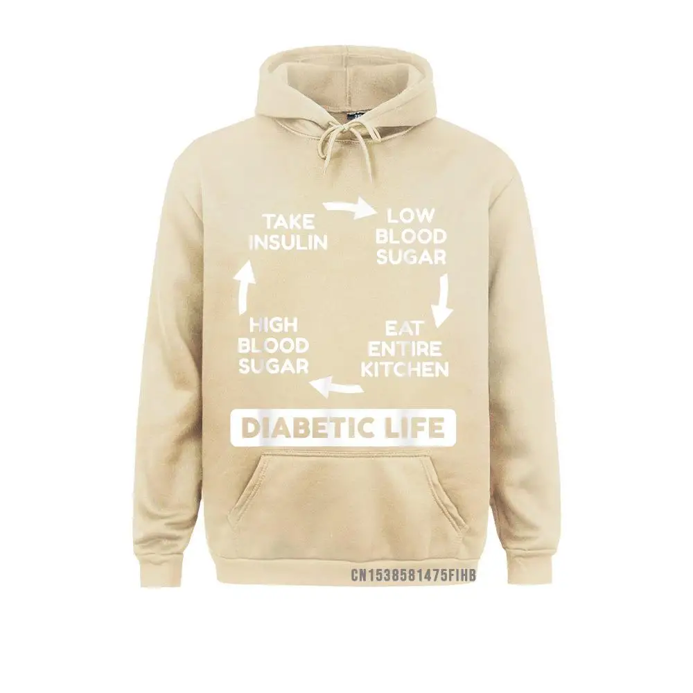 Funny Diabetic Life Cycle Diabetes Awareness Harajuku Sweatshirts Lovers Day Hoodies Classic Sportswears Novelty Men