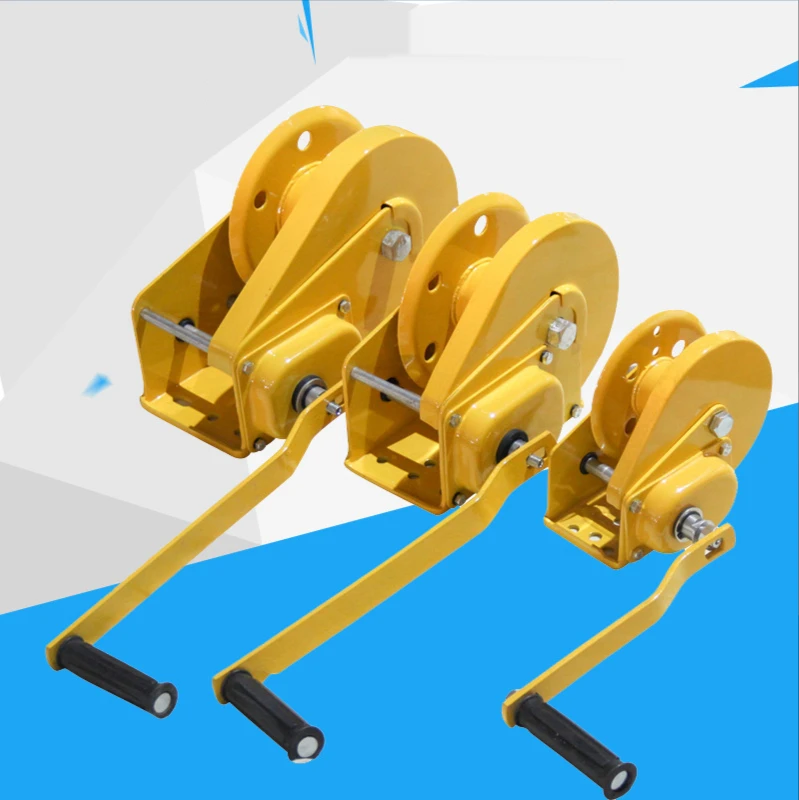 1200-2600 Hand-cranked winch, self-locking, brake-type, manual winch, domestic hand-cranked winch, traction machine, hand-cranke