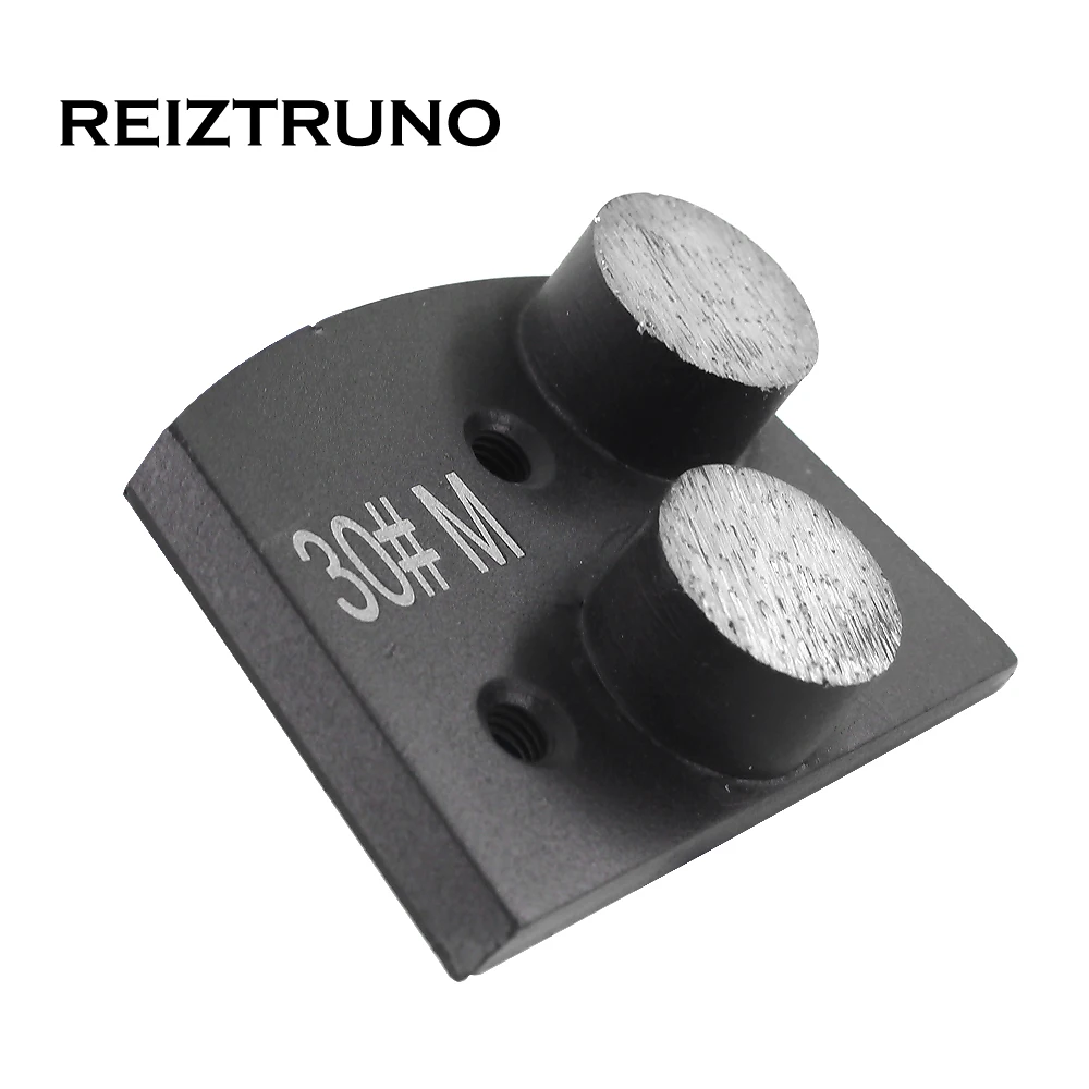 REIZTRUNO 1 piece  two botton segments diamond Floor Grinding Shoes for concrete,Lavina  grinding tools Floor Polishing Block