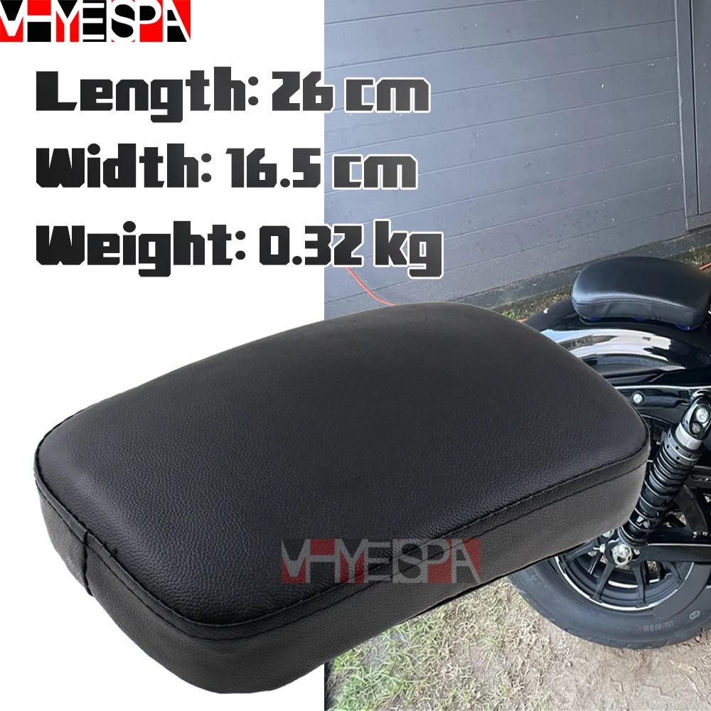 Motorcycle Rear Passenger Cushion 6 Suction Cups Pillion Pad Suction Seat For Harley Dyna Sportster Softail Touring XL 883 1200