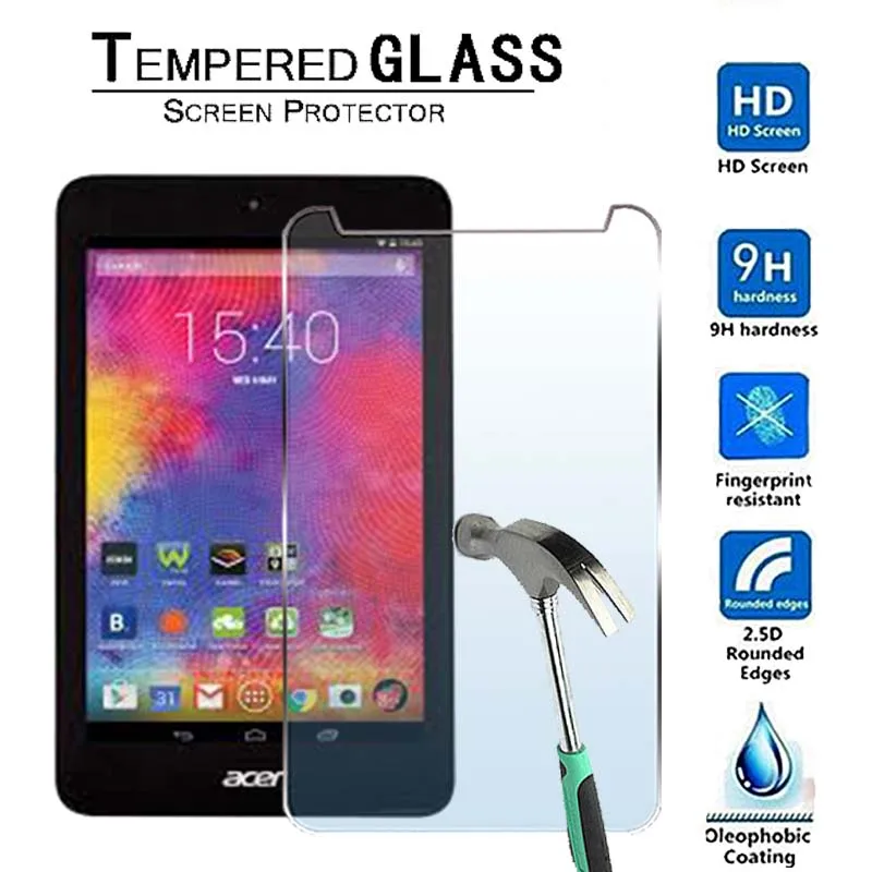 For Acer Iconia One 7 B1-750 7 Inch Tablet-9H Ultra clear Premium Tempered Glass Screen Protector Film Protector Guard Cover