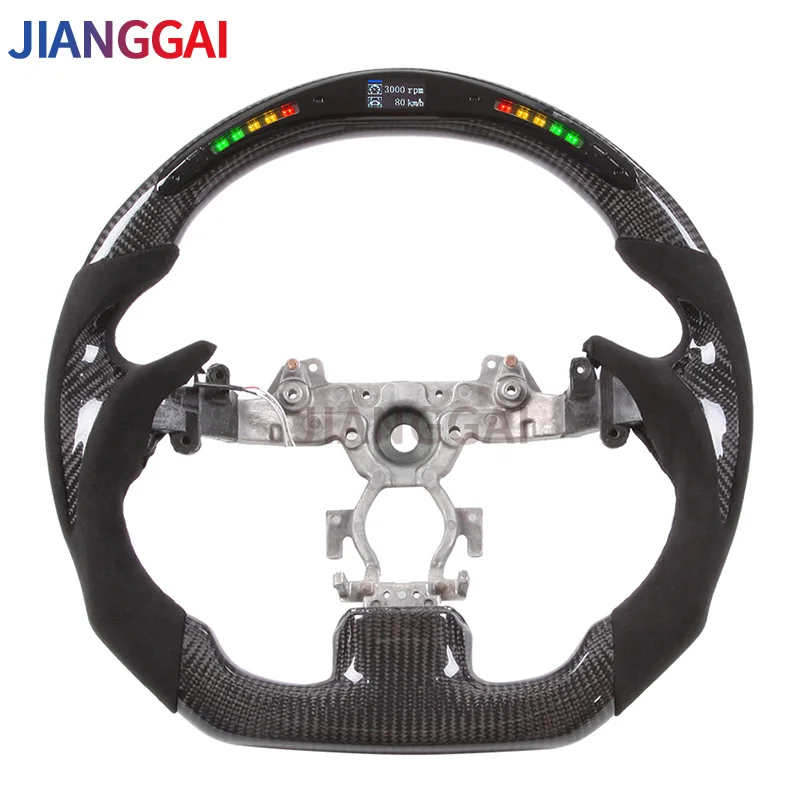 

LED Shift Light Steering Wheel Itlay Alcantara For Infiniti G37 All Models 2009-2013 Forged Sport Wheel