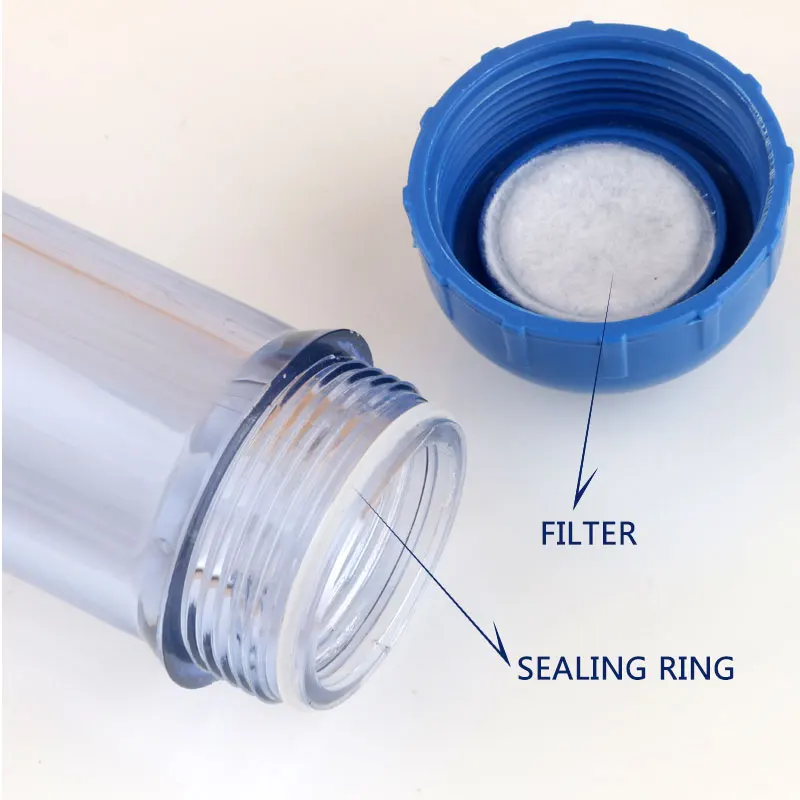 Water Filter T33 Cartridge Housing Diy Transparent T33 Shell Filter Bottle Fittings Water Purifier For Reverse Osmosis System