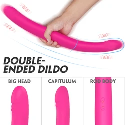 Strapon Dildo Vibromasseur pour Femme, Double Moteur, Énergie Anal, Clitoris, Vaginal, Point G, Gay Adulte 7.0 InDispensSex Toy pour Couple