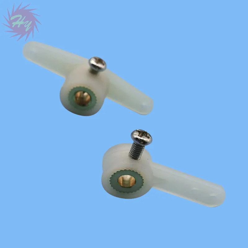 5 Pcs Steering Arms 1/2 Arm/Full Arm  With Screw For RC Airplanes Parts Electric Planes Foam  Model Accessories Color White