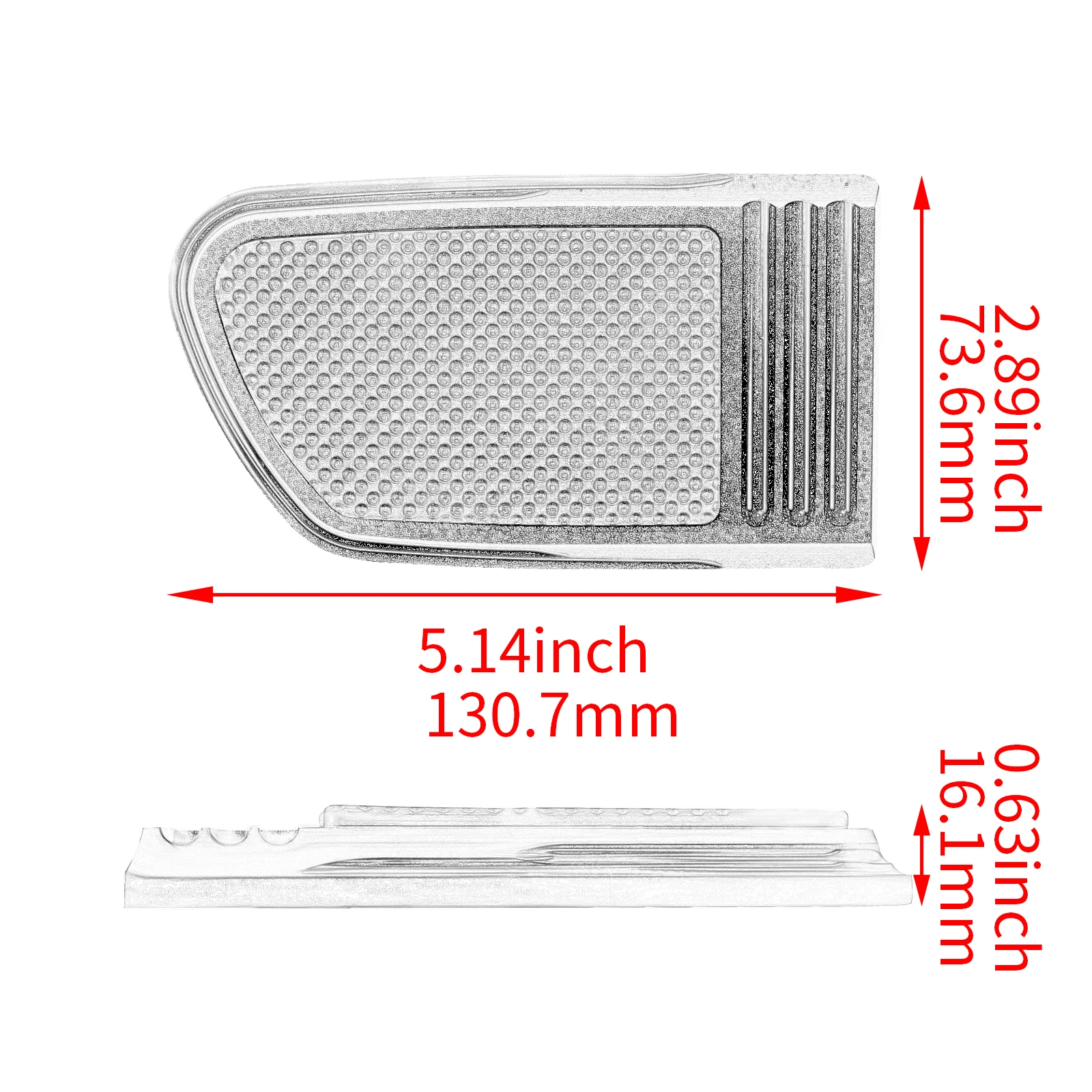 3 Colors Motorcycle Brake Pedal Pad Cover For Harley Dyna FLD 12-16 Touring Electra Road Glide 1980-2018 Softail Fatboy 1986-17 image 6