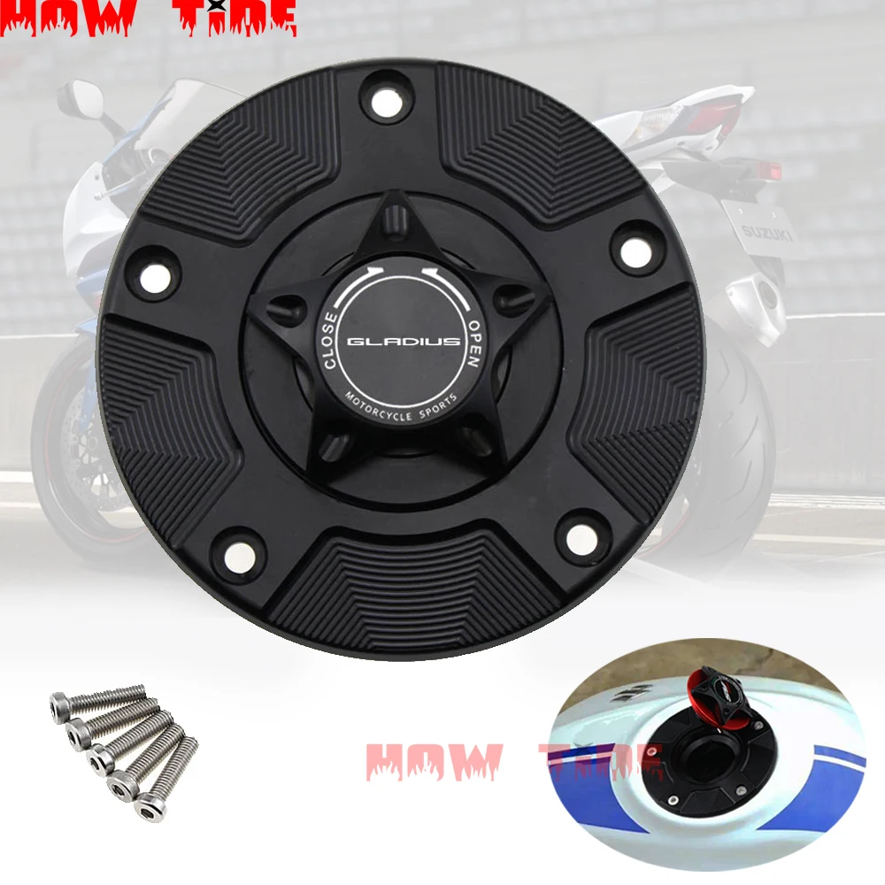 

Applicable to Suzuki SFV 650 gasoline fuel tank cap SFV650 Gladius 2009-2012 motorcycle CNC quick release cover